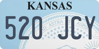 KS license plate 520JCY