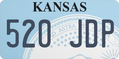 KS license plate 520JDP