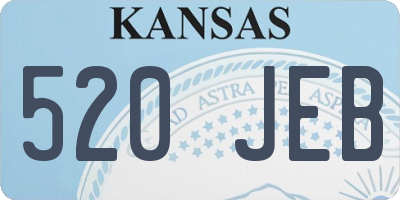 KS license plate 520JEB