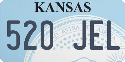 KS license plate 520JEL