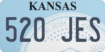KS license plate 520JES