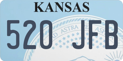 KS license plate 520JFB