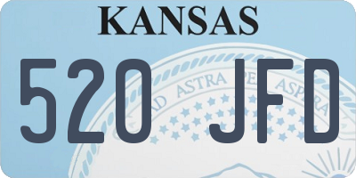 KS license plate 520JFD