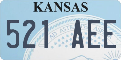 KS license plate 521AEE