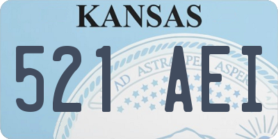 KS license plate 521AEI