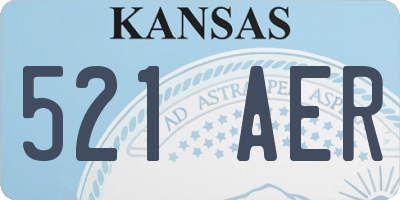 KS license plate 521AER