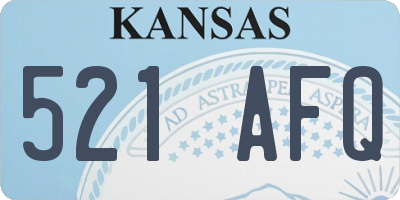 KS license plate 521AFQ
