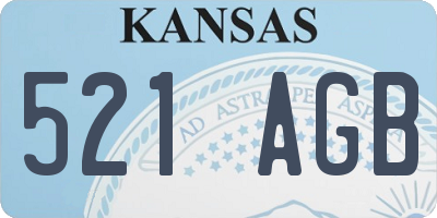 KS license plate 521AGB