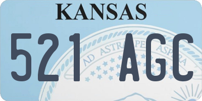 KS license plate 521AGC