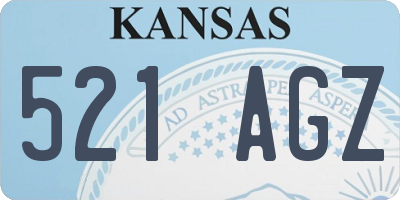 KS license plate 521AGZ