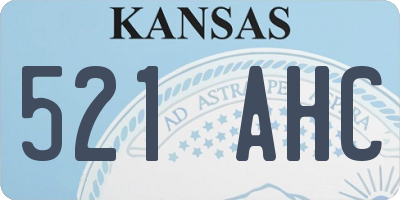 KS license plate 521AHC