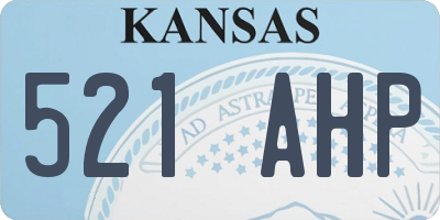 KS license plate 521AHP