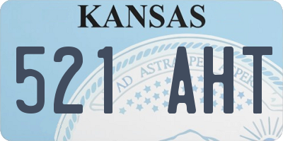 KS license plate 521AHT