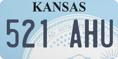 KS license plate 521AHU