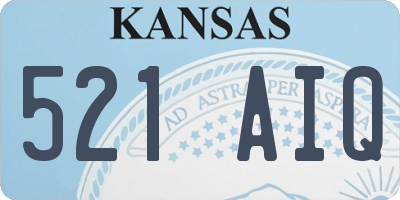 KS license plate 521AIQ