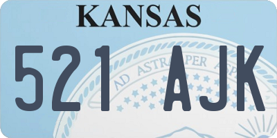 KS license plate 521AJK