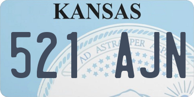 KS license plate 521AJN