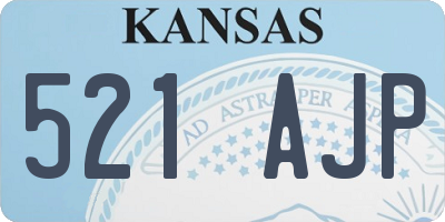 KS license plate 521AJP