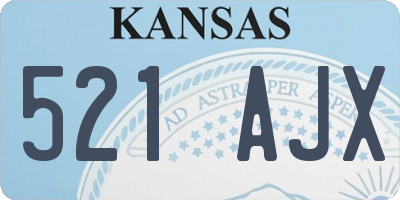 KS license plate 521AJX