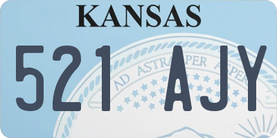 KS license plate 521AJY