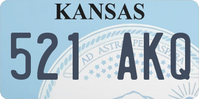 KS license plate 521AKQ