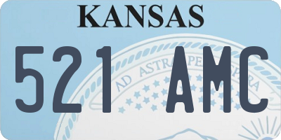 KS license plate 521AMC