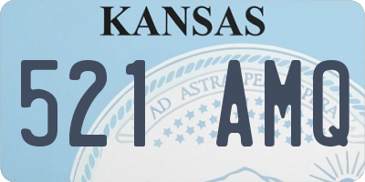 KS license plate 521AMQ