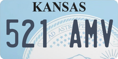 KS license plate 521AMV