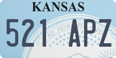 KS license plate 521APZ