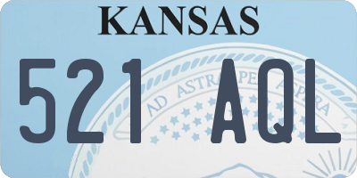 KS license plate 521AQL