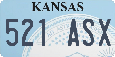 KS license plate 521ASX