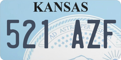 KS license plate 521AZF