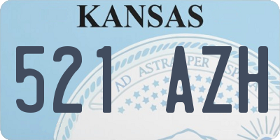 KS license plate 521AZH
