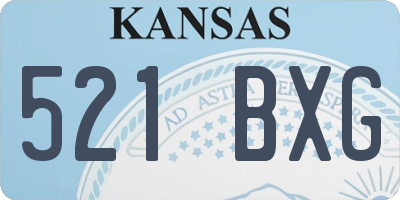 KS license plate 521BXG