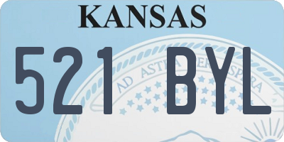 KS license plate 521BYL