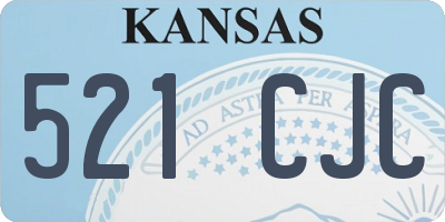 KS license plate 521CJC