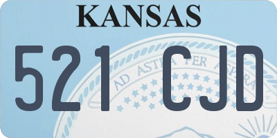 KS license plate 521CJD