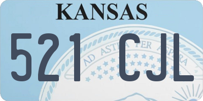 KS license plate 521CJL