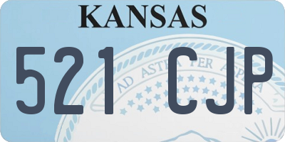KS license plate 521CJP