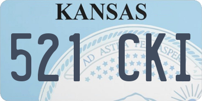 KS license plate 521CKI