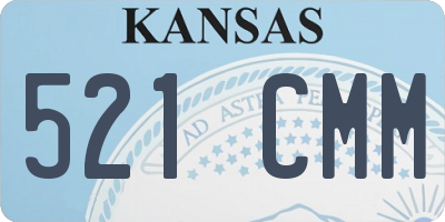 KS license plate 521CMM