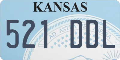 KS license plate 521DDL