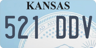 KS license plate 521DDV