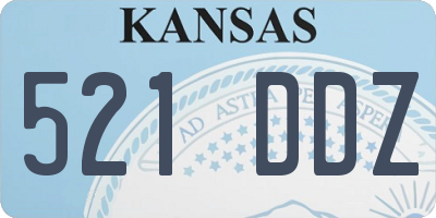 KS license plate 521DDZ