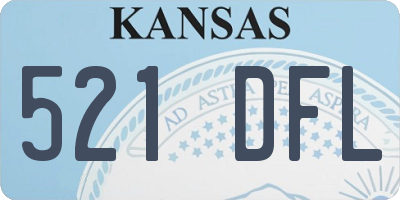 KS license plate 521DFL