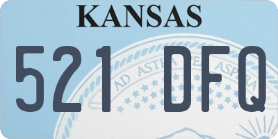 KS license plate 521DFQ