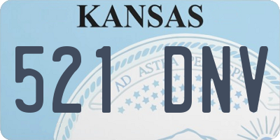 KS license plate 521DNV