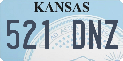 KS license plate 521DNZ