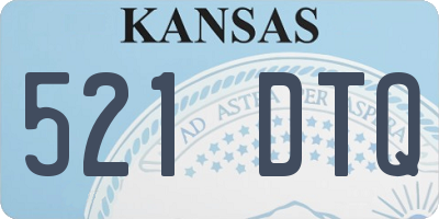 KS license plate 521DTQ