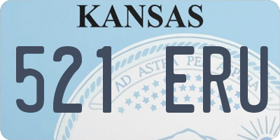 KS license plate 521ERU